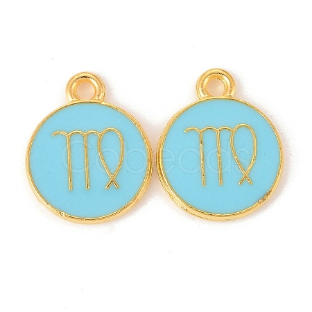 Alloy Enamel Pendants ENAM-S124-01B-16B-1