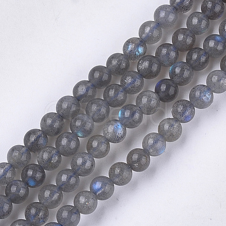 Natural Labradorite Beads Strands X-G-S333-6mm-035-1