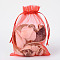 Organza Gift Bags with Drawstring, Wedding Party Christmas Favor Gift Bags, Organza Pouches for Potpourri, Red, 20x15cm