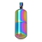 304 Stainless Steel Openable Urn Ashes Pendants, Column Charm, Rainbow Color, 27x9.5mm, Hole: 5.5x3mm, inner diameter: 6mm