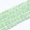 Cat Eye Beads Strands, Round, Faceted, Light Green, 2mm, Hole: 0.2mm, 14.17 inch(36cm), 174~184pcs/strand