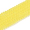 Transparent Glass Beads Strands, Faceted, Frosted, Rondelle, Yellow, 2.9~3.3mm, Hole: 1mm, about 148~150pcs/strand, 39.5~40cm