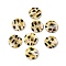 2-Hole Freshwater Shell Buttons, Flat Round, Yellow, 14x2mm, Hole: 2mm