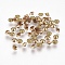 Grade A Glass Pointed Back Chaton Rhinestones, Back Plated, Diamond, Lt.Col.Topaz, 4.0~4.2mm, about 144pcs/gross