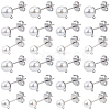 304 Stainless Steel Stud Earring Findings EJEW-SP0001-17L-1