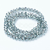 Electroplate Transparent Glass Beads Strands EGLA-A034-T2mm-Y03-2