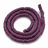 Handmade Polymer Clay Bead Strands X-CLAY-T002-4mm-73-2