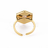 Brass Micro Pave Clear Cubic Zirconia Cuff Rings RJEW-S045-084D-NR-3