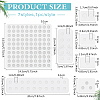 7Pcs 7 Styles Acrylic Bead Design Boards ODIS-BC0001-16-2