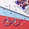 50Pcs Independence Day Light Gold Plated Alloy Enamel Pendants ENAM-LS0001-08LG-7