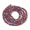 Electroplate Transparent Glass Beads Strands LS-EGLA-A035-T3mm-L13-2