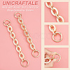 2Pcs Alloy with Acrylic Oval Link Purse Strap Extenders FIND-UN0003-17-4