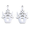 Non-Tarnish 201 Stainless Steel Pendants STAS-N098-089P-3