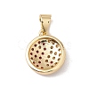 Brass Micro Pave Cubic Zirconia Charms Real 18K Gold Plated KK-G415-39G-02-2
