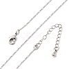 Brass Boston Link Chain Necklaces for Women NJEW-D302-02P-2