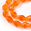 Glass Beads Strands GLAA-R024-6x4mm-18-3