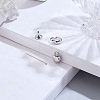2Pcs Heart Stainless Steel Urn Ashes Pendants STAS-CN0001-72-4