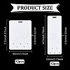 24Pcs 2 Styles PVC Plastic Badge Display Cards DIY-FG0006-35-2