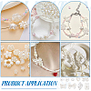 400Pcs 10 Styles ABS Plastic Imitation Pearl Beads KY-PH0002-06-4