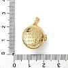 Brass Enamel Locket Pendants KK-F912-06G-4