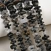 Natural Tourmalinated Quartz Beads Strands GG-CBA3A44-B01-01-1