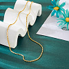 Brass Box Chain Necklace NJEW-TA0001-16-5