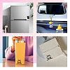 Waterproof Reflective Plastic Mirror Stickers DIY-WH0668-008-7