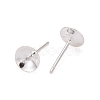 925 Sterling Silver Stud Earring Findings STER-K167-027D-S-2