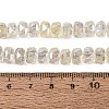 Electroplate Transparent Crackle Glass Beads Strands EGLA-Q135-01A-B02-4