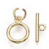 Brass Toggle Clasps KK-T051-25G-NF-3