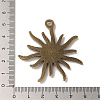 Tibetan Alloy Flower Pendant Cabochon Bezel Settings LS-PALLOY-A13079-AB-NR-3