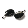 Natural Moss Agate Pendants G-Z055-03P-08-2