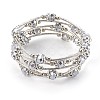 Electroplate Glass Wrap Bracelets BJEW-JB04018-2