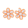 Brass Clip-on Earring EJEW-JE04139-2