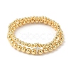 Brass Micro Pave Cubic Zirconia Round Beaded Multi-Strand Bracelets for Women BJEW-B148-02A-G-4