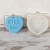 DIY Silicone Heart with Word Soap Molds PW-WG13454-08-1