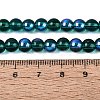 Transparent Electroplate Glass Beads Strands EGLA-Q132-6MM-01A-19-4