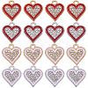 40Pcs 4 Style Alloy Enamel Pendants FIND-SC0007-58-1