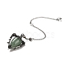 Mixed Gemstone Triangle Dowsing Pendulum Pendants G-G022-01AS-3