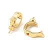 Brass Fold Over Clasps KK-CBA9CBD-25G-2