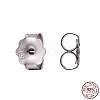 Anti-Tarnish Rhodium Plated 925 Sterling Silver Ear Nuts STER-K167-039P-2