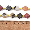 Natural Weathered Banded Agate Beads Strands GG-T001-04-5
