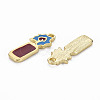 Light Gold Plated Alloy Pendants PALLOY-N154-26-NR-3