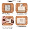 Clear Acrylic Soap Stamps DIY-WH0438-004-7