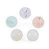 Marbled Stone Style Opaque Acrylic Beads OACR-G009-01A-1