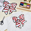 2Pcs 2 Colors Polyester Thread on Patches PATC-BC0001-28-4