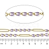 304 Stainless Steel Enamel Figaro Chains CHS-U003-02G-02-2