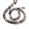 Natural Polychrome Jasper/Picasso Stone/Picasso Jasper Bead Strands G-E571-17B-3