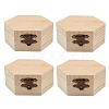 Unfinished Pine Wood Jewelry Box CON-WH0072-07-1