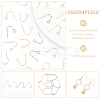 Unicraftale 56Pcs 4 Colors 304 Stainless Steel Earring Hooks STAS-UN0054-21-5